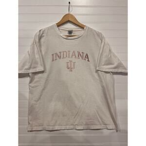 Vintage early 2000s Indianna University faded graphic tee